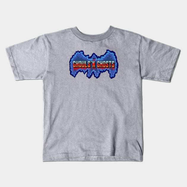 Mod.2 Arcade Ghouls 'n Ghosts Video Game Kids T-Shirt by parashop